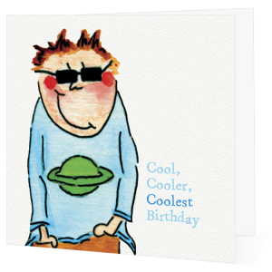 Cool dude in glasses happy birthday